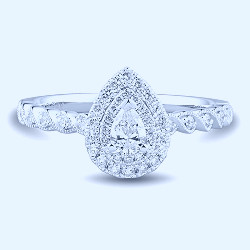 1/2 ct. tw. Diamond 14K White Gold Engagement Ring | Helzberg Diamonds